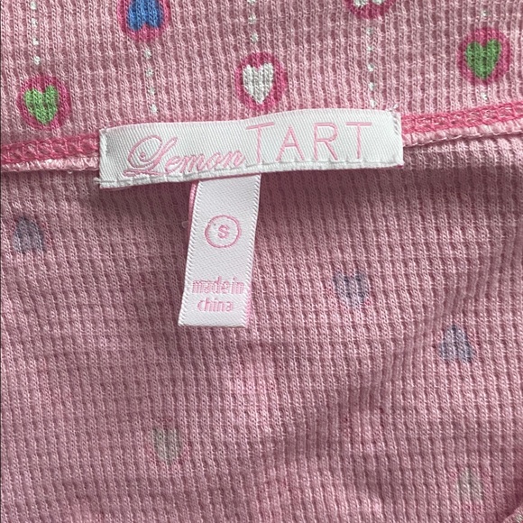 Lemon Tart NWT heart Pajamas size small - Picture 3 of 6